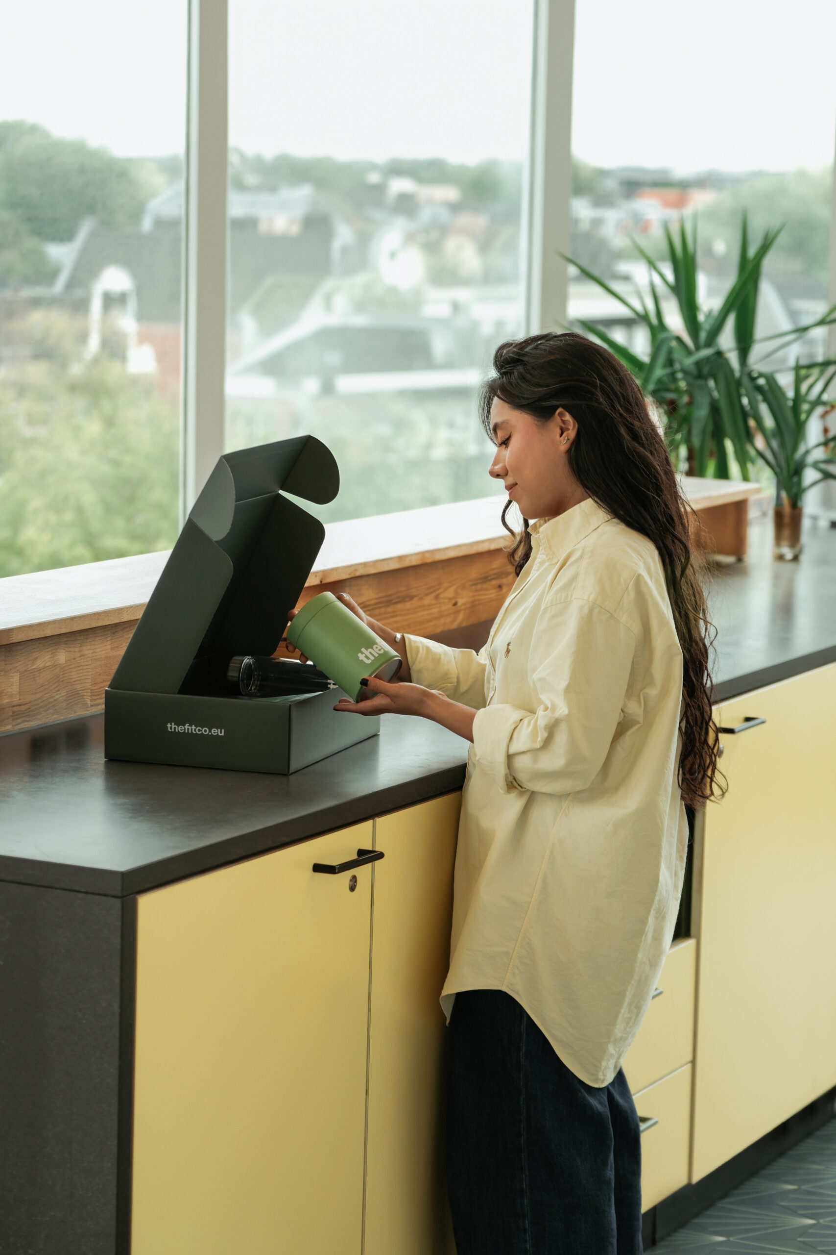 The Fit Co. Shaker in refrigerator