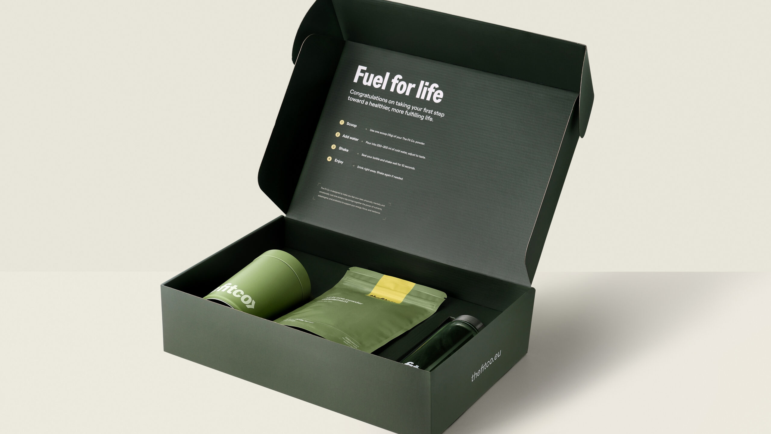 The Fit Co. Daily supplement container